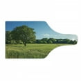 thumbnail image 1 of Forest Cutting Board, Tree Field and Fresh Green Meadow with Open Blue Sky Uplifting Day in Nature Picture, Tempered Glass Cutting and Serving Board, Wine Bottle Shape, Green Blue, by Ambesonne, 1 of 1