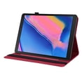 thumbnail image 3 of Allytech Galaxy Tab A 8.0 2019 Case T290 T295, PU Leather Slim Fit Lightweight Shockproof Full Protection Multi Anglge Viewing Stand TPU Back Cover Case for Samsung Galaxy Tab A 8.0 2019 T290,Red, 3 of 6