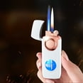 thumbnail image 3 of Fankiway Lighters for Candle, Flame Lighter Windproof Flame Adjustable Rechargeable Portable Lighter with Visible Window for Camping Cooking, 3 of 4