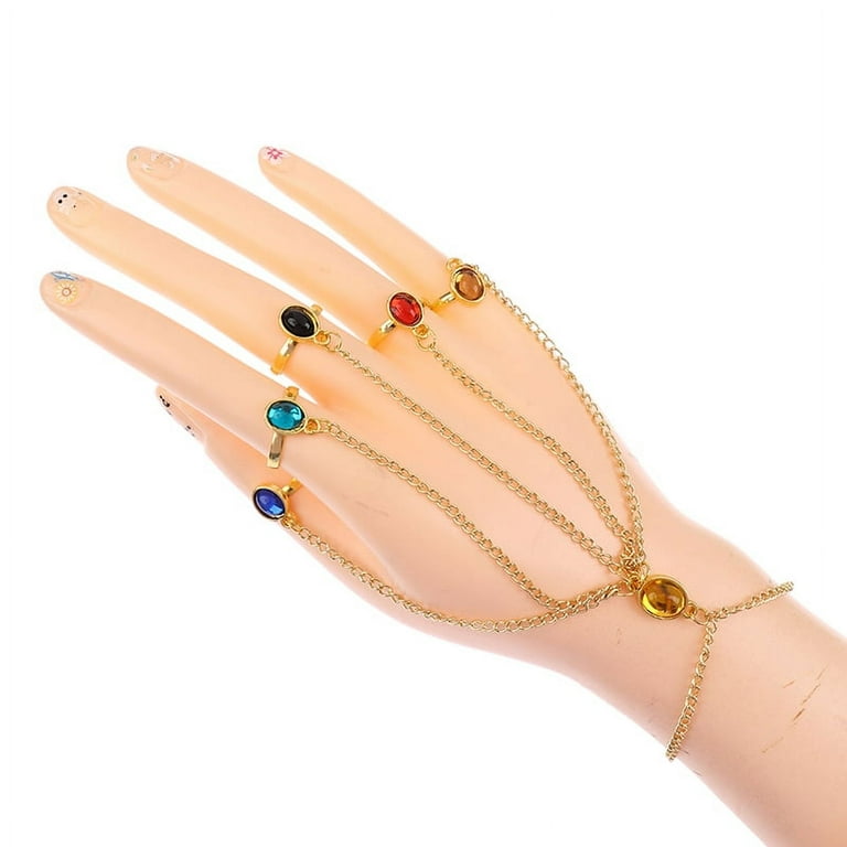 Buytra Infinite Power Gauntlet Bracelets Bangles Gemstone For Women Girls Jewelry Gift