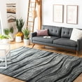 thumbnail image 2 of SAFAVIEH Metro Bridget Abstract Area Rug, Black/Ivory, 9' x 12', 2 of 9