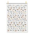 thumbnail image 1 of Abbott Collection AB-56-KT-DC 20 x 28 in. Dogs & Cats Tea Towel, White & Blue, 1 of 1