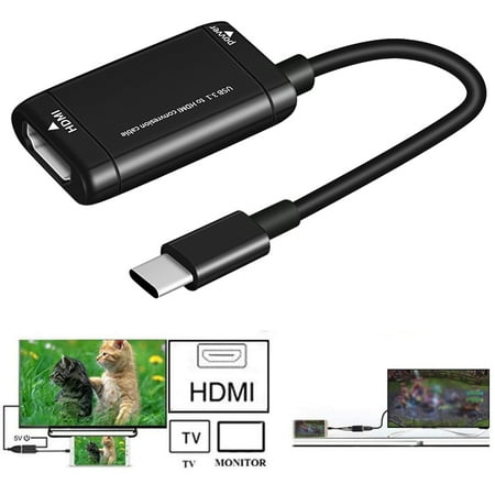 ViiTech Type-C To Hdmi Video Cable Usb 3.1 To Hdmi Conversion Cable For
