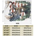 thumbnail image 3 of American Flag Deer Fleece Blanket Comfort Warmth Soft Cozy Easy Care Bed Throw Blanket for Living Room/Bedroom All Season,Gift,50"x40", 3 of 6