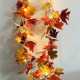 thumbnail image 5 of Fall Garland Maple Leaf Clearance, 5.9Ft Hanging Vine Garland Artificial Autumn Foliage Garland Thanksgiving Decor for Home Wedding Fireplace Party Christmas, 5 of 6