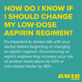 Bayer Chewable Aspirin Regimen Low Dose Pain Reliever Tablets, 81mg