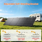 LVYUAN 400W Solar Panel Foldable Solar Panel Charger with Adjustable Kickstands Portable Waterproof IP67 24.5% High Efficiency for RV, Camping, Home, Outdoor, Power Station, off Grid