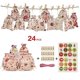 thumbnail image 1 of Calendario de Adviento de la serie de Navidad, 24 unids/set, relleno de bolsas de dulces, pegatinas, Clips, bolsas, 1 of 4