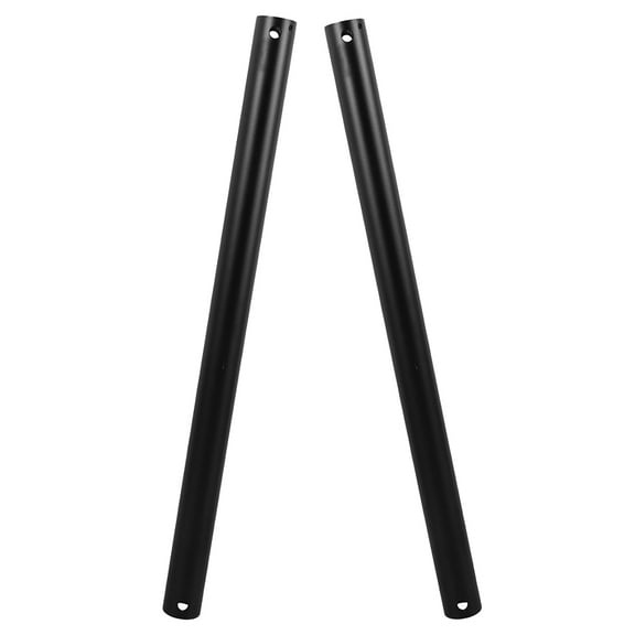 Hemobllo 2Pcs Ceiling Fan Extension Pole Black Iron Downrod For Homeowners