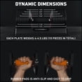 thumbnail image 6 of Mikolo 53LB(26.5LB*2) Adjustable Dumbbells Set of 2, 1-Sec Adjustable Weights Dumbbells Set, 5LB - 26.5LB 6 in 1 Free Dumbbell with Anti-Slip Texture Handle, Weight Set For Home Gym, 6 of 11