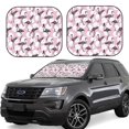 thumbnail image 1 of Wukai Pineapple Flamingo Car Front Windshield Sun Shade,Sun Visor Shield Block Automotive Interior Protector Blocks UV Rays-Large, 1 of 6