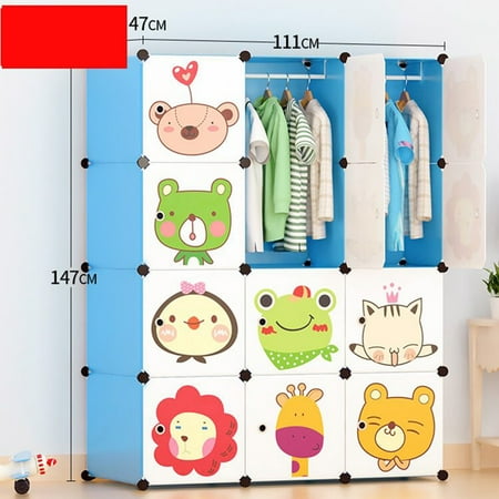 Toytexx Portable Diy Closet Cabinet Wardrobe For Children And Kids