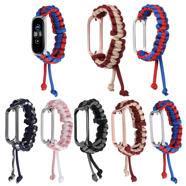 Gwong Electrónica Cordón de nylon de reemplazo de moda Banda de correa trenzada para Xiaomi MI Banda 5/5 NFC