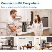 Waterdrop WD-A2 Countertop Reverse Osmosis System, Hot and Cold RO System, Portable Pure Water Tank, Bottleless Water Cooler, 6 Temperature Settings, Hot Cold Room Water, 3:1 Pure to Drain