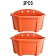 thumbnail image 1 of Hanging Balcony Wall Mounted Flower Pot Semi-Circular Water Storage Potted Plant, 1 of 8