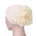thumbnail image 1 of Kcodviy Women Flower Muslim Ruffle All Mesh Trucker Hat Scarf Head Wrap Trucker Hat Large Cap Womens Baseball Caps Distressed Polyester Hat Baseball Caps for Women Able Short Bill, 1 of 1