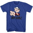 thumbnail image 1 of Popeye Hey Girl Royal Adult T-Shirt, 1 of 2