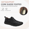 thumbnail image 2 of Mens Non-slip Loafers Outdoor Casual Lightweight Retro Driving Shoes Minimalist Business Office Moccasins Black 8.5 US, 2 of 7