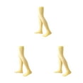 thumbnail image 4 of QualitChoice 1 Paire de Chaussettes Hautes pour Femmes 52 cm Style Preppy Jaune Vif 3Ensemble, 4 of 6