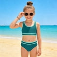 thumbnail image 2 of THSXS Girls Bikini Swimsuit Girls Bathing Suit Size 6 Teen Girls Swimsuits Two Piece Bikini Sets With Chest Pad, 2 of 9