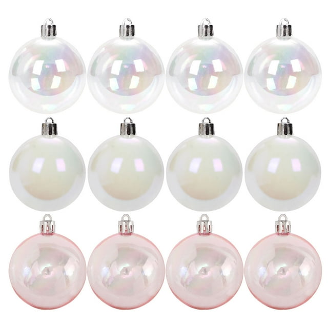 Adorno de bola colgante para árbol de Navidad, decoración colgante con temática navideña, 12 Uds.