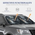 thumbnail image 4 of Saiise Forest Black Ghost Warrior for Foldable Car Sun Shades (2-Pack) Offer Sun Protection with an Easy-fold Design for Convenient Windshield Shading-Small, 4 of 6