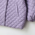 thumbnail image 6 of Wdgfv Girls' Jacket Girls Winter Coat Quilted Hooded Jacket Lightweight Warm Outerwear Soft Windproof Jacket For Toddler Youth Children 5-14 Purple 9-10 Years, 6 of 9