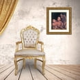 thumbnail image 3 of Unknown 26x29 Gold Ornate Wood Framed with Double Matting Museum Art Print Titled - Black Family, 3 of 4