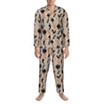 thumbnail image 3 of Salouo Funny Chicken Print Button-Front Long Sleeve Pajama Set for Men, Soft 2Pjs Men's Long Sleeve Sleepwear-XX-Large, 3 of 7