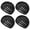 Black, variant on 4 Pack Hair Nets Cap Crochet Knit Snood Bonnets Sleeping Hairnet Fitted Cover Wrap Comfortable Haircare Wave