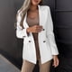 thumbnail image 4 of ICHUANYI Liquidación Mujer Traje de Negocios Color Sólido Manga Larga Cardigan Top Chaqueta Abrigo ICHUANYI WER202308254995, 4 of 9