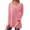Pink, variant on Gubotare Women Shirts Womens Long Sleeve Tshirt V Neck Loose Fit Soft Waffle Knit Thermal Tops,White XXL