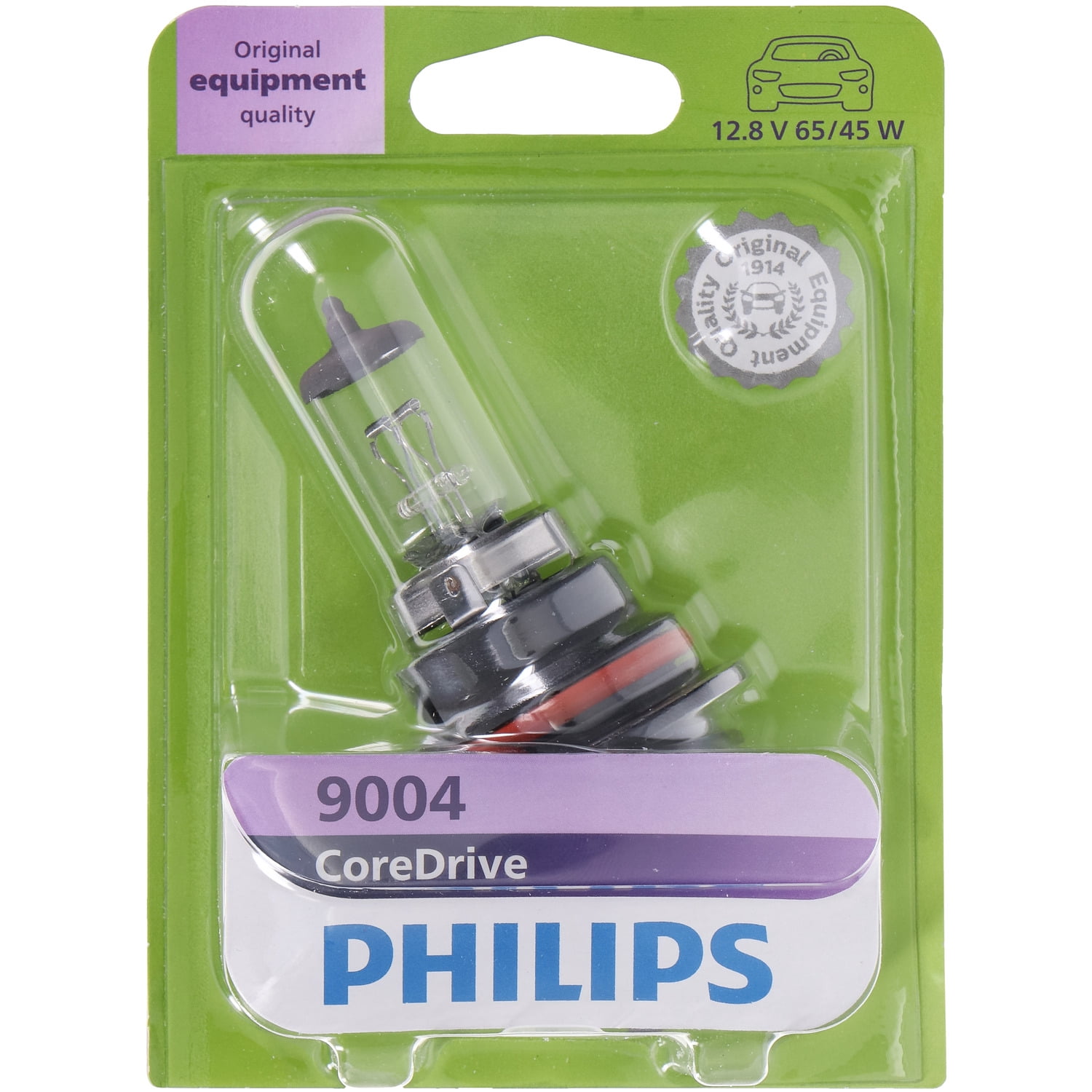 Philips CoreDrive 9004 Halogen Headlight Bulb, 1 Pack, Fits Select Vehicles