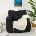 thumbnail image 2 of Recaceik Lazy Sofa,Giant Beanbag Chair with Filler, Huge Fluffy Faux Fur Bean Bag, Ultra Soft Bean Bag Chair for Adults with Memory Foam,Black, 2 of 9