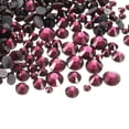 thumbnail image 1 of 1450 Pcs Piedras de Strass Hotfix Gemas de Cristal (Set SS6-SS30, Púrpura Oscuro), 1 of 6
