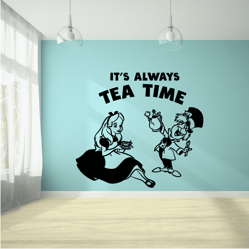 Alice In Wonderland Quotes It's Always Tea Time Alice Sillhouette Alice