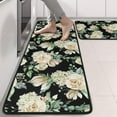thumbnail image 2 of Kitchen Rugs Sets Of 2,Pioneer Flower Floral Print Pattern Anti Fatigue Kitchen Mat Rugs Non Slip Washable,Decorative Kitchen Floor Mats for Kitchen,Sink,Laundry,17"x47"+17"x47", 2 of 5