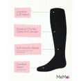thumbnail image 3 of MeMoi Girls Cozy Cable Ribbed Knit Knee-High Socks - Girls - Female, 10-12, Black, 3 of 12