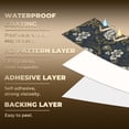 thumbnail image 5 of Baroque Peel and Stick Wallpaper Classic Navy Damask Fabric Ornate Gold Floral Baroque Wall Mural 23.6in x 9.8ft Self Adhesive Removable Wall Paper Renter Friendly Wallpaper for Bedroom Livingroom, 5 of 8