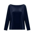 thumbnail image 3 of Long Sleeve Shirts for Women Spring Summer Clothes Scoop Neck Casual Tops Loose Fit Tees Fashion Outfits 2026, 3 of 5