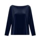 thumbnail image 4 of Karight Velvet Tops for Women Long Sleeve Crew Neck Tshirts Casual Loose Fit Tunic Blouses Elegant Party Dressy Outfits, 4 of 5