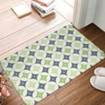 thumbnail image 2 of Non Slip Door Mat, Green Gray Geometric Pattern Fast Drying Bath Tub Mats, Absorbent Bathroom Rugs Entrance Welcome Mat, Bath MatS for Tub, Floor, Home, Kitchen, Hotel,16x24in, 2 of 6