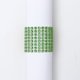 thumbnail image 1 of Granjero Gordo Broche para servilletas de malla de diamantes de imitación de 8 filas, utilizado para servilleteros de decoración de fiestas y bodas, verde, 12 piezas, 1 of 5