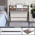 thumbnail image 1 of Escritorio de Computadora FurnitureR plegable marron, 1 of 7