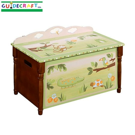 Guidecraft Papagayo Jungle Kids Toy Box Chest
