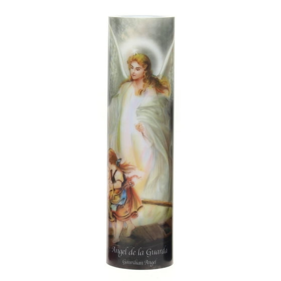 LED Prayer Candle, Guardian Angel