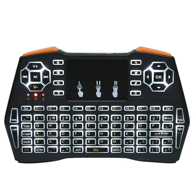 Clavier Rétroéclairé Multifonctionnel, avec Pavé Tactile, pour Android Tv Box Tv