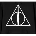 thumbnail image 7 of Harry Potter Deathly Hallows Symbol Men's Black Graphic Hoodie-XS, 7 of 7