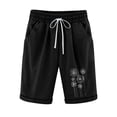 thumbnail image 1 of Pantalones Cortos Casuales Impresos de la Cintura Elástica con Bolsillos, Pantalones Casuales para Todo el Uso Diario de la Temporada, 1 of 3