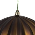 thumbnail image 2 of Vickerman 5.7" Chocolate Matte Onion Christmas Ornament, UV treated, Set of 3, 2 of 8